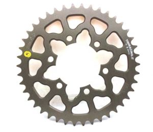 Corona 42 Denti in ossido duro per cerchi attacco MARVIC/GALESPEED 6 FORI, catena 520, codice 201K42-OD ergal 7075 Sitta Ergal