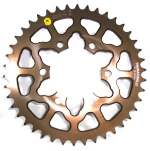 Corona 43 Denti Sitta Ergal, catena 520, codice 201M43-OD ergal 7075 per Yamaha R1, Suzuki GSX-R 1000 09