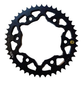 201T43-25-Black - Corona 43 Denti Sitta in Ergal NERA passo 525 per KTM Adeventure