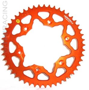 201T47-25-orange - Corona 46 Denti Sitta in Ergal Orange passo 525 per KTM Adventure e Superadventure