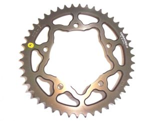 Corona 46 Denti Sitta Ergal in ossido duro, catena 520, CODICE 201Z46-OD ergal 7075 per Suzuki GSX-R 600 01>10, 750 00>10, 1000 01>08, GSR 600