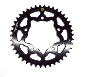 Corona 44 Denti Sitta Ergal Nera, catena 520, codice 201M43-Black ergal 7075 per Yamaha R1, Suzuki GSX-R 1000 09, R6 06-, FZ6/Fazer, FZ1/Fazer 1000 06-