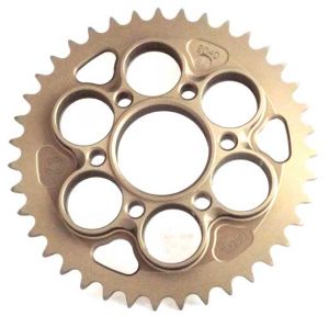 Corona 39 Denti Sitta Ergal 7075 trattamento in ossido duro, catena 520 per DUCATI 1098 - 1198 - Multistrada - Diavel codice 204D39