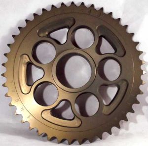 Corona 43 Denti Sitta Ergal 7075 ossido duro, catena 520 per DUCATI 748,848,916,996 Monster,Hypermotard,Multistarda 1000/1100  codice 205D43