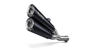 S-D8SO6-ISSSBL - Terminali di scarico Slip-on AKRAPOVIC NON-omologato nero per DUCATI Scrambler 21-