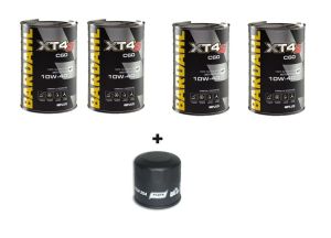 Kit tagliando XT4S 10w40 100% sintetico 4 litri + filtro olio Ison o Meiwa
