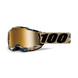 MASCHERA 100% ACCURI 2 TARMAC - LENTE A SPECCHIO ORO
