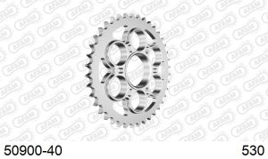 50900-40 - Corona Afam 40 denti passo 530 per Ducati con fori alleggerimento (vedi descrizione)