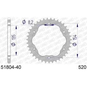 5180440 - AFAM - CORONA ALLUMINIO CON OSSIDAZIONE DURA portacorona PCD4