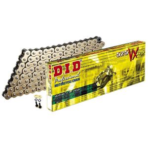 CATENA DID 525VX (Gold & Black) - Lunghezza: 94 maglie con giunto a rivetto (ZJ)