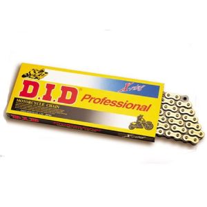 CATENA DID 525VX (Gold & Black) - Lunghezza: 112 maglie con giunto a rivetto (ZJ), codice 534071122