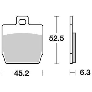 PASTIGLIE FRENO SBS 145HF