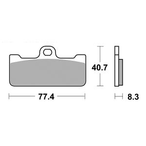 PASTIGLIE FRENO ANTERIORE RACING SBS 695DS-2