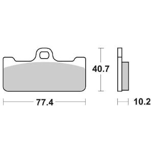 PASTIGLIE FRENO ANTERIORE RACING SBS 711RS