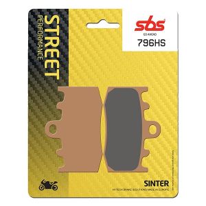 PASTIGLIE FRENO ANTERIORE SINTERIZZATE SBS 796 HS (1 coppia per 1 disco), BMW 2001-13, codice 6567965