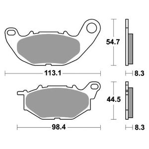 PASTIGLIE FRENO ANTERIORE RACING SBS 931RST