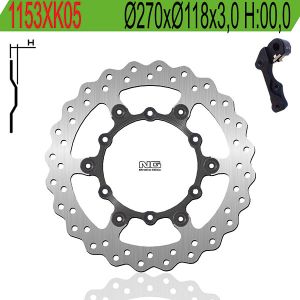 KIT NG XK Ø270 CON STAFFA YAMAHA 6591153XK05