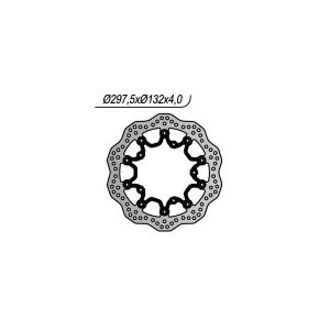 DISCO NG KIT YAMAHA 530 T-MAX Ø 298 6591205X