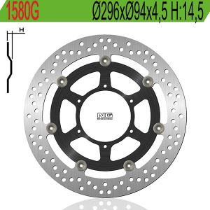 DISCO FRENO NG HONDA 6591580G