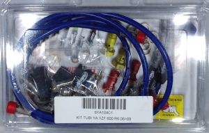 Kit Tubi Freno Allegri per SUZUKI GSXR 1000 07>08, Tubi diretti,  tubi colore blu ottone colore White Metal,  White Metal Silver codice 6SU105C1