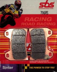Pastiglie Freno SBS 706 RS sinterizzate uso sportivo strada/pista (1 coppia per 1 disco) codice 6567068