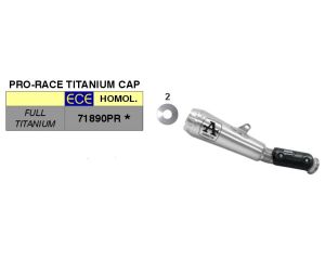 Arrow Terminale Pro-Race titanio KTM 790 -890 Duke 2018-2024