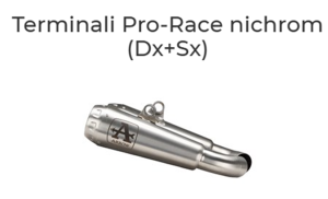 71895PRI - Arrow Terminali Pro-Race nichrom (Dx+Sx) Ducati Hypermotard 950 / 950 SP 2019-2024