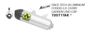 Arrow Terminale Off-Road race-tech alluminio con fondello carby Husqvarna FE 450 2020-2021