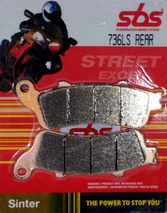 736LS - PASTIGLIE FRENO POSTERIORE SBS HONDA vedi descrizione