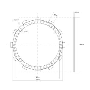 741166 DISCO FRIZIONE GUARNITO FCC