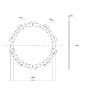 741202 DISCO FRIZIONE GUARNITO FCC