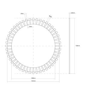 741205 DISCO FRIZIONE GUARNITO FCC