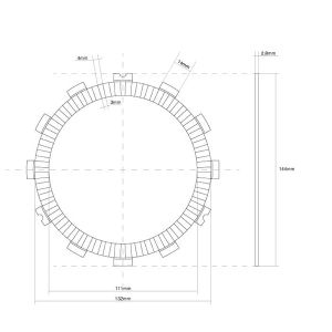 741226 DISCO FRIZIONE GUARNITO FCC