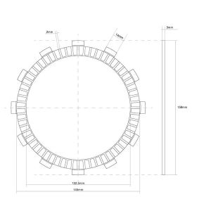 741247 DISCO FRIZIONE GUARNITO FCC