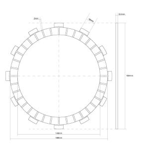 741274 DISCO FRIZIONE GUARNITO FCC