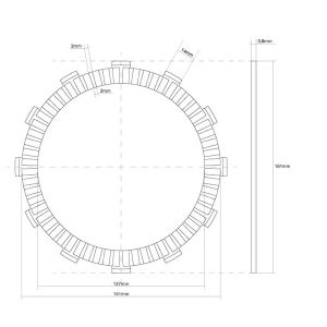 741436 DISCO FRIZIONE GUARNITO FCC