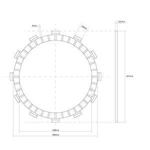 741475 DISCO FRIZIONE GUARNITO FCC