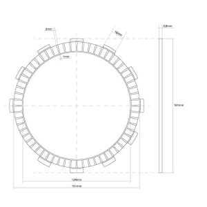 741491 DISCO FRIZIONE GUARNITO FCC