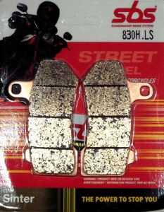 6568306 - PASTIGLIE FRENO POSTERIORE SBS 830 LS (SINTERIZZATA) HARLEY DAVIDSON (mod. nella descrizione)