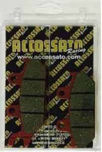 Pastiglie freno Accossato mescola organica Uso Stradale AGPA166OR (1 coppia per 1 disco)