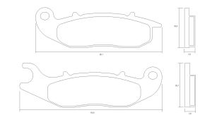 PASTIGLIA FRENO ACCOSSATO AGPA212 – MESCOLA: ST