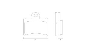 PASTIGLIA FRENO ACCOSSATO AGPP210 – MESCOLA: ST
