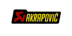 Adesivo Akrapovic Resistente al Calore dimensioni 120x34.5 mm, un adesivo codice P-HST6AL