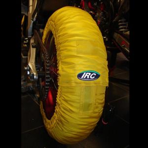 Termocoperte IRC Standard Gialla misura XL per gomme posteriori fino a 195