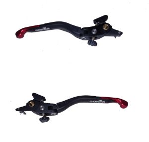 COPPIA DI LEVE FRENO E FRIZIONE EVO II APRILIA SHIVER 10-18 EXTREME COMPONENTS FINALE ROSSO