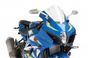CUPOLINO RACING 2 MM PUIG PER SUZUKI GSX-R1000/R ANNO 17'-18' COLORE TRASPARENTE cod. 9013W-2mm