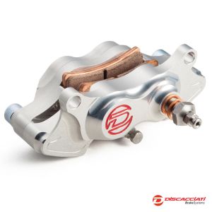 PINZA POSTERIORE 4-PISTONI DISCACCIATI SILVER