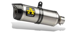 Arrow Terminale Street Thunder alluminio  Dark  con fondello carby Yamaha YZF R3 2018-