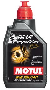 GEAR Competition 75W140 Lubrificante per differenziali a slittamento limitato da competizione. 100% Sintetico Estere codice 105779