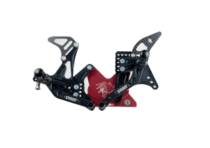 Pedane Spider Kawasaki Ninja 400 08-17 cambio normale e rovesciato